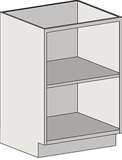 Base Cabinets – Standing Height – Open Base